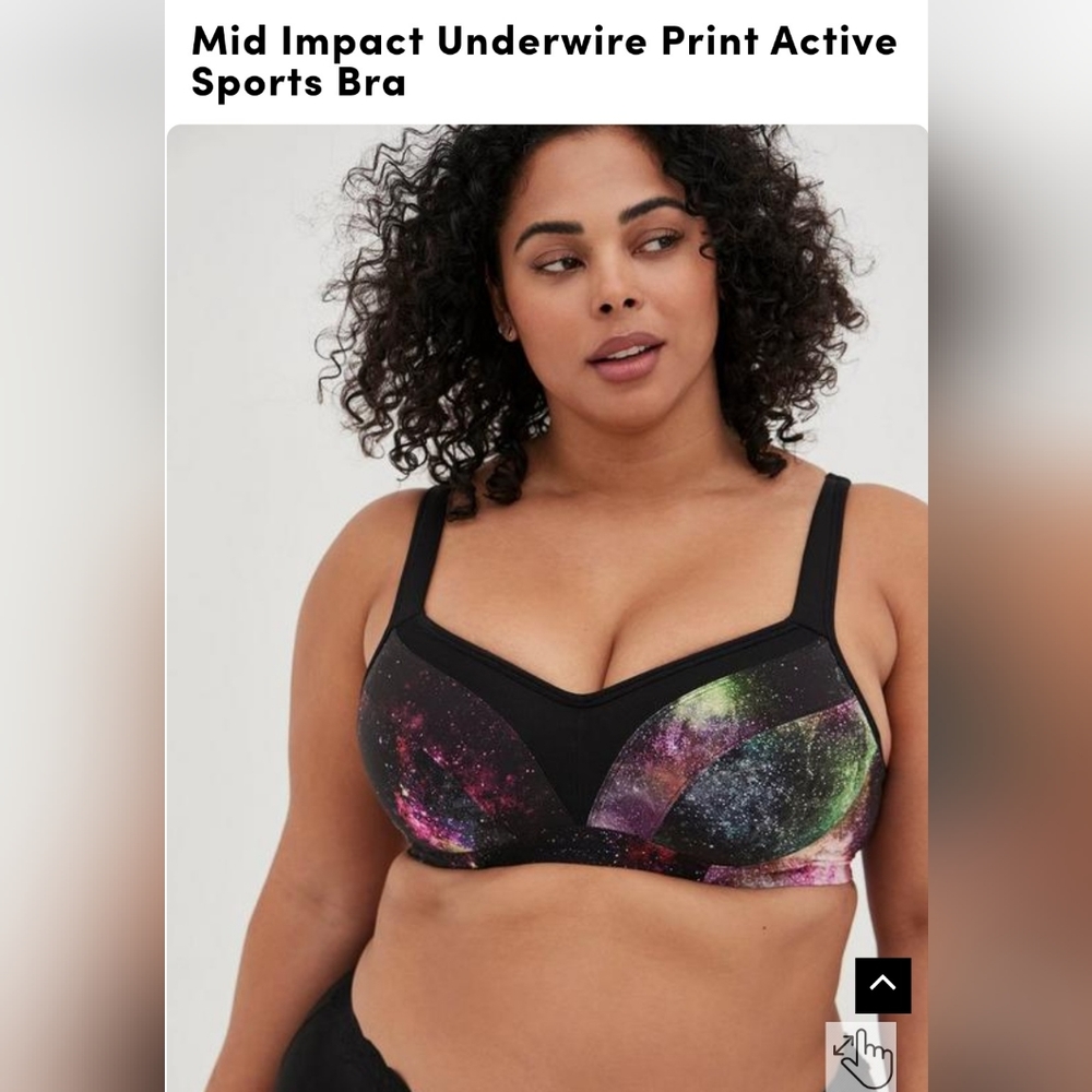 Euc torrid 40f active sports bra